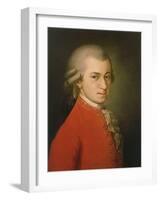 Posthumous Painting of Wolfgang Amadeus Mozart, 1756-1791-null-Framed Giclee Print