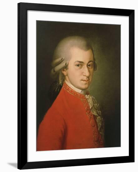 Posthumous Painting of Wolfgang Amadeus Mozart, 1756-1791-null-Framed Giclee Print