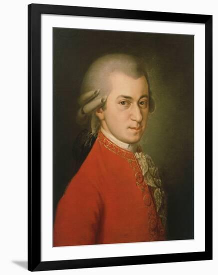 Posthumous Painting of Wolfgang Amadeus Mozart, 1756-1791-null-Framed Giclee Print