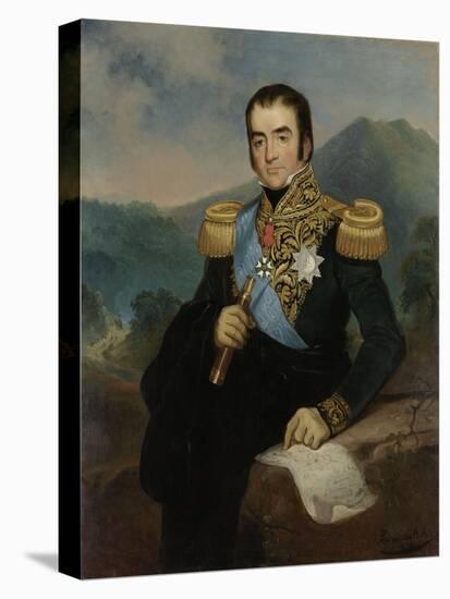 Posthumous Portrait of Herman Willem Daendels, 1838-Raden Saleh-Stretched Canvas