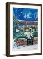 Postie's Bike-Lisa Graa Jensen-Framed Giclee Print