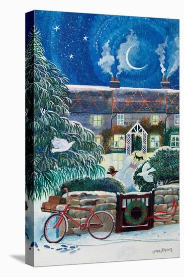 Postie's Bike-Lisa Graa Jensen-Stretched Canvas