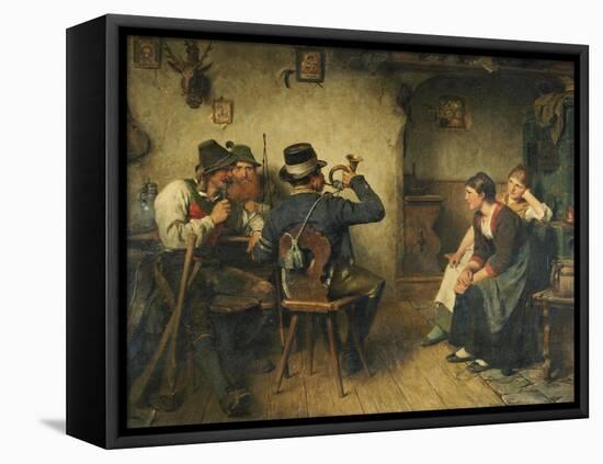 Postillion Im Wirtshaus, 1887-Hugo Kauffmann-Framed Stretched Canvas