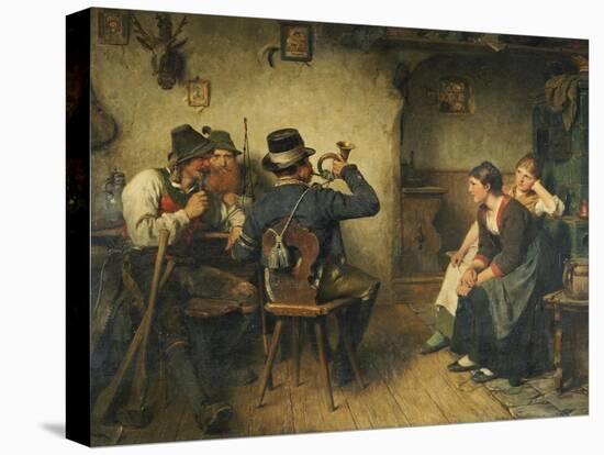 Postillion Im Wirtshaus, 1887-Hugo Kauffmann-Stretched Canvas