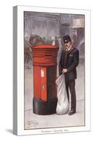 Postman - Clearing Box-Ernest Ibbetson-Stretched Canvas