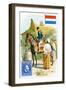 Postman Delivering a Letter in the Dutch East Indies, Late 19th Century-null-Framed Giclee Print