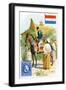 Postman Delivering a Letter in the Dutch East Indies, Late 19th Century-null-Framed Giclee Print
