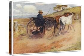 Postman in His Mail-Cart in the Australian Outback-Percy F.s. Spence-Stretched Canvas