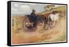 Postman in His Mail-Cart in the Australian Outback-Percy F.s. Spence-Framed Stretched Canvas