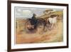 Postman in His Mail-Cart in the Australian Outback-Percy F.s. Spence-Framed Premium Giclee Print