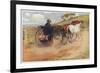 Postman in His Mail-Cart in the Australian Outback-Percy F.s. Spence-Framed Premium Giclee Print