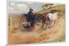 Postman in His Mail-Cart in the Australian Outback-Percy F.s. Spence-Mounted Premium Giclee Print