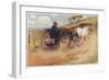 Postman in His Mail-Cart in the Australian Outback-Percy F.s. Spence-Framed Art Print