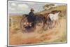 Postman in His Mail-Cart in the Australian Outback-Percy F.s. Spence-Mounted Art Print