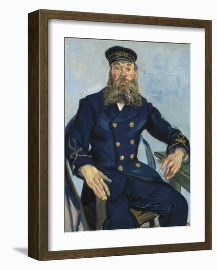 Postman Joseph Roulin-Vincent van Gogh-Framed Art Print