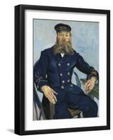 Postman Joseph Roulin-Vincent van Gogh-Framed Art Print