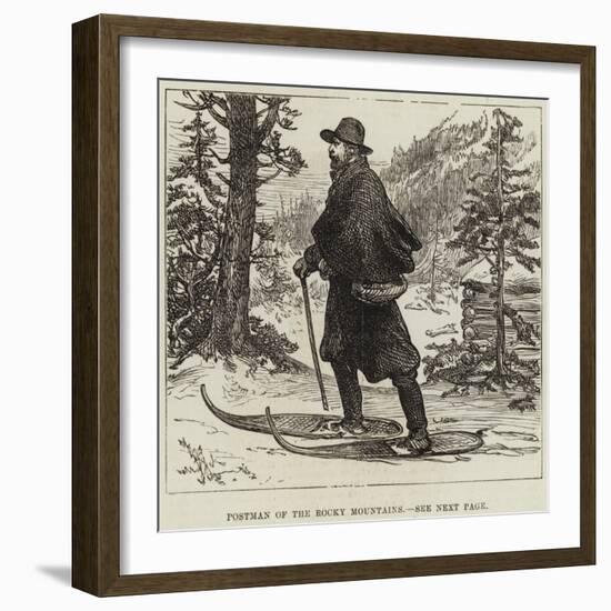 Postman of the Rocky Mountains-null-Framed Giclee Print