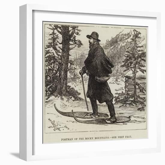 Postman of the Rocky Mountains-null-Framed Giclee Print