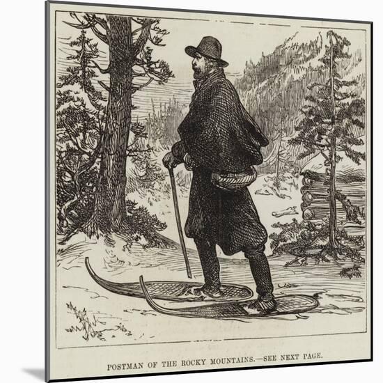 Postman of the Rocky Mountains-null-Mounted Giclee Print