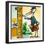 Postman Stork Rings the Bell-null-Framed Giclee Print