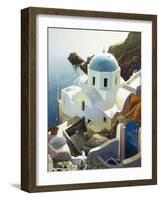 Postmark Santorini-Max Hayslette-Framed Premium Giclee Print