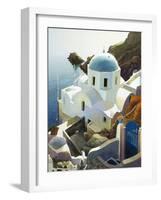 Postmark Santorini-Max Hayslette-Framed Premium Giclee Print