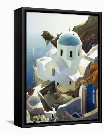 Postmark Santorini-Max Hayslette-Framed Stretched Canvas