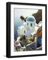 Postmark Santorini-Max Hayslette-Framed Giclee Print