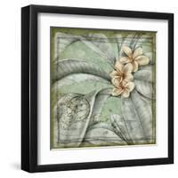 Postmark Tropicals I-Jennifer Goldberger-Framed Art Print