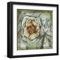 Postmark Tropicals IV-Jennifer Goldberger-Framed Art Print