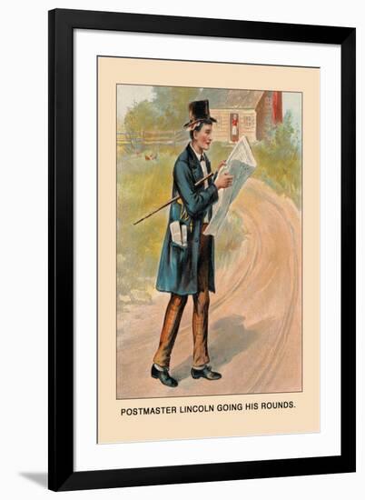 Postmaster Lincoln Going His Rounds-Harriet Putnam-Framed Art Print