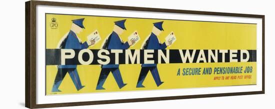 Postmen Wanted - a Secure and Pensionable Job-Stan Krol-Framed Premium Giclee Print