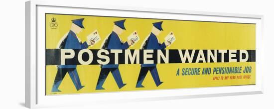 Postmen Wanted - a Secure and Pensionable Job-Stan Krol-Framed Premium Giclee Print