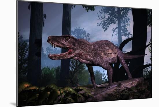 Postosuchus Was an Extinct Rauisuchian Reptile That Lived During the Triassic Period-null-Mounted Art Print