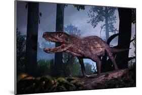 Postosuchus Was an Extinct Rauisuchian Reptile That Lived During the Triassic Period-null-Mounted Art Print