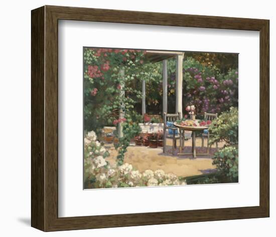 Posy Patio-David Weiss-Framed Art Print