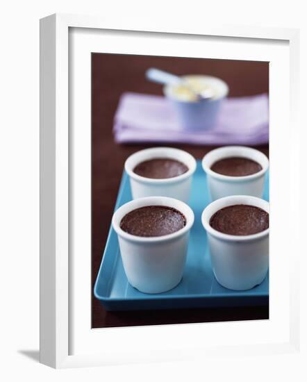 Pot Au Chocolate (Baked Chocolate Mousse)-Michael Paul-Framed Photographic Print