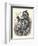Pot-Bellied Father Christmas with Lots of Presents-Thomas Nast-Framed Art Print