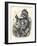 Pot-Bellied Father Christmas with Lots of Presents-Thomas Nast-Framed Art Print