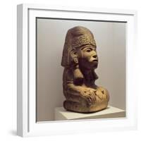 Pot in the Form of a Kneeling Figure, 800-1200-Mayan-Framed Giclee Print