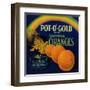 Pot O' Gold Orange Label - Los Angeles, CA-Lantern Press-Framed Art Print