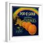 Pot O' Gold Orange Label - Los Angeles, CA-Lantern Press-Framed Art Print