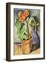Pot of Flowers (Oil on Panel)-Alfred Henry Maurer-Framed Giclee Print