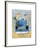 Pot of White Pansies-Joadoor-Framed Premium Giclee Print