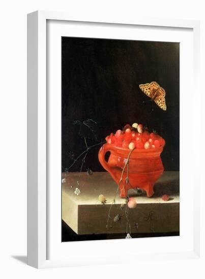 Pot of Wild Strawberries-Adrian Coorte-Framed Giclee Print