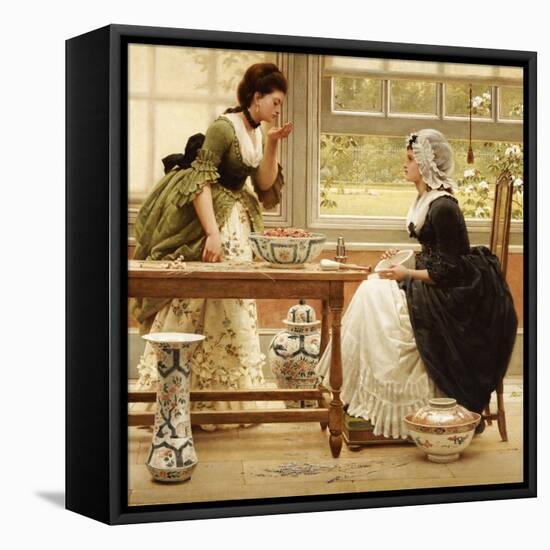 Pot-Pourri, circa 1874-George Dunlop Leslie-Framed Stretched Canvas