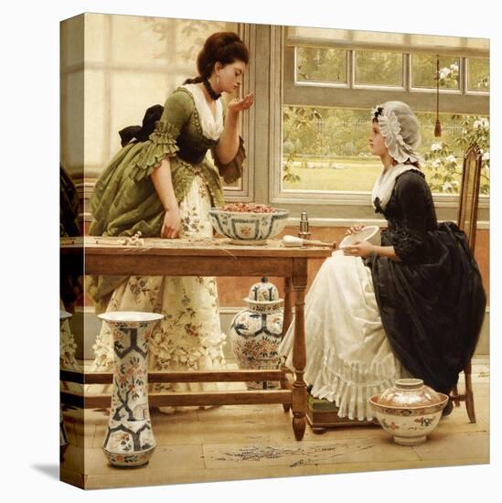 Pot-Pourri, circa 1874-George Dunlop Leslie-Stretched Canvas