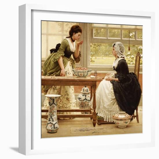 Pot-Pourri, circa 1874-George Dunlop Leslie-Framed Giclee Print