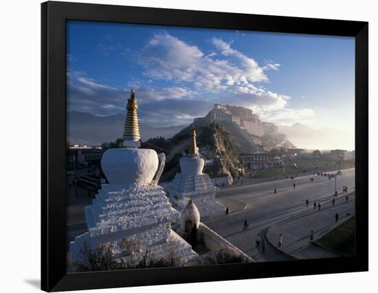 Potala at Sunrise, Lhasa, Tibet-Vassi Koutsaftis-Framed Photographic Print