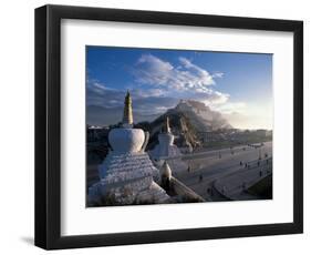 Potala at Sunrise, Lhasa, Tibet-Vassi Koutsaftis-Framed Photographic Print